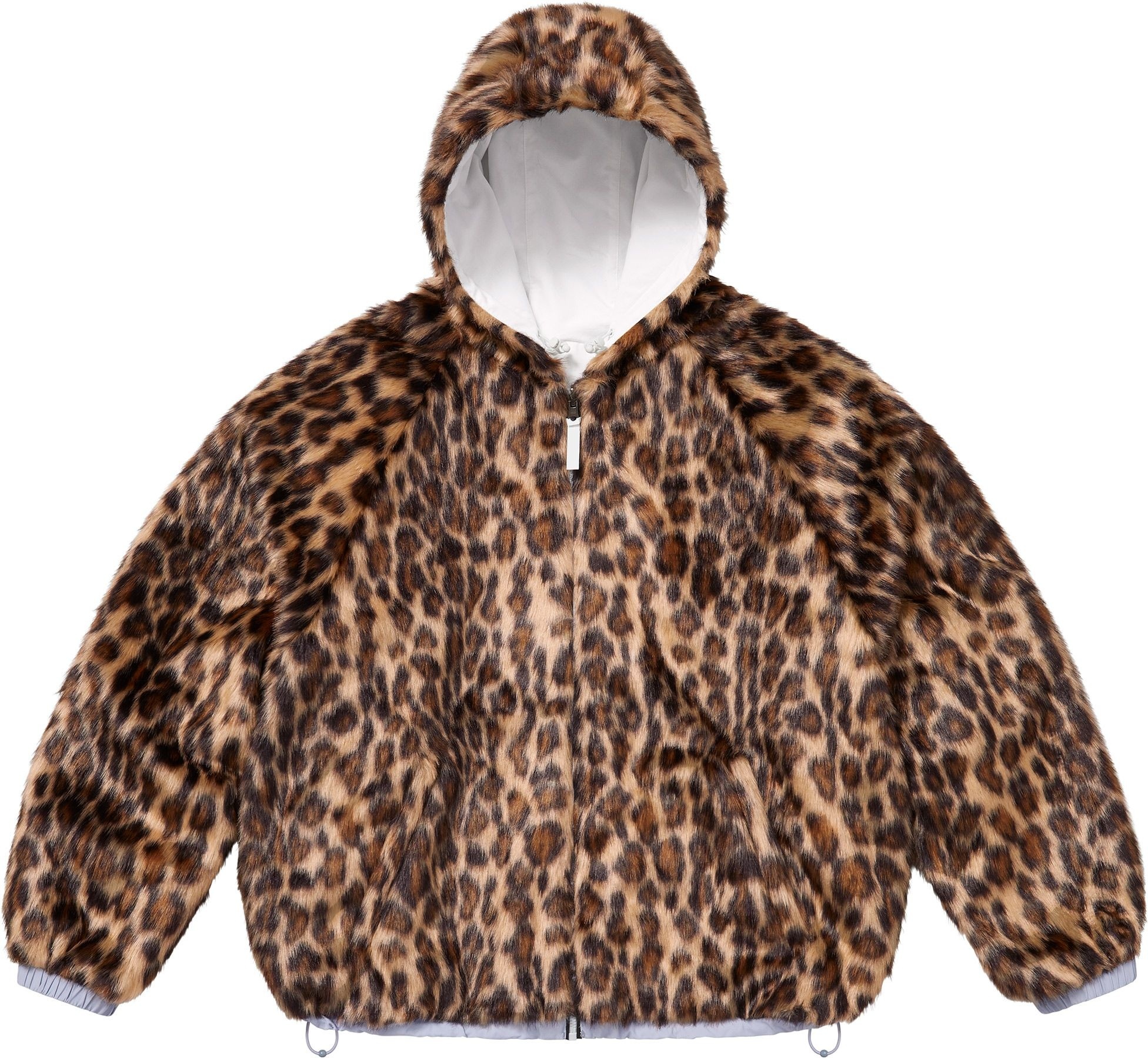Faux Fur Reversible Hooded Track Jacket view 25